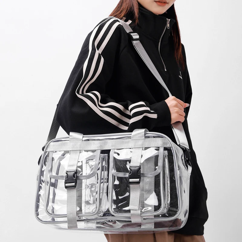 Transparente Stofftasche mit mehreren Fächern Skanto