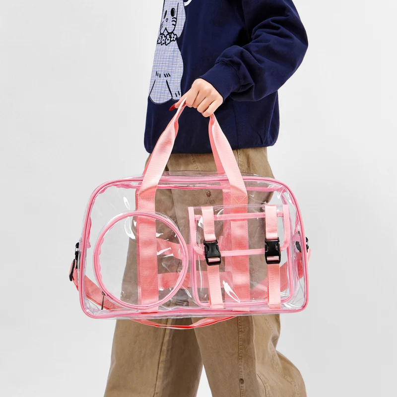 Transparente Sport- und Reisetasche mit praktischen Taschen Skanto