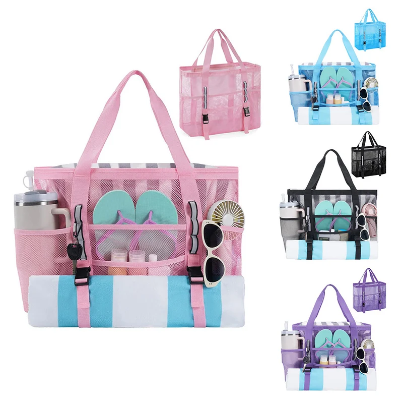 Multifunktionale Strandtasche mit Mesh-Design Skanto