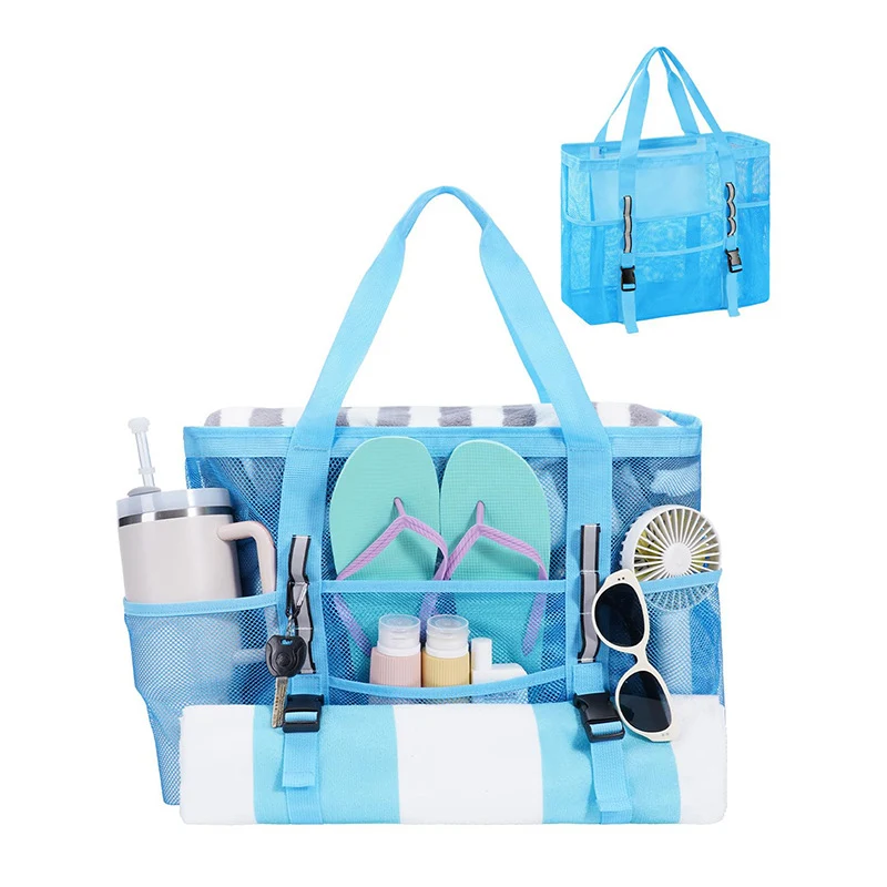 Multifunktionale Strandtasche mit Mesh-Design Skanto