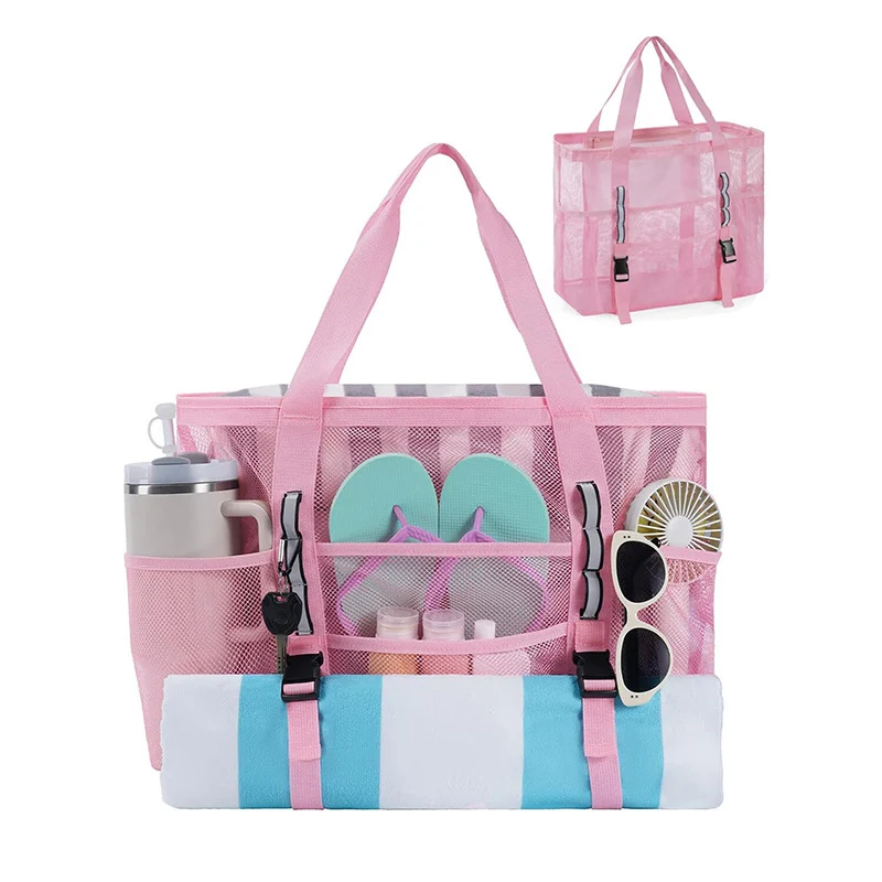 Multifunktionale Strandtasche mit Mesh-Design Skanto