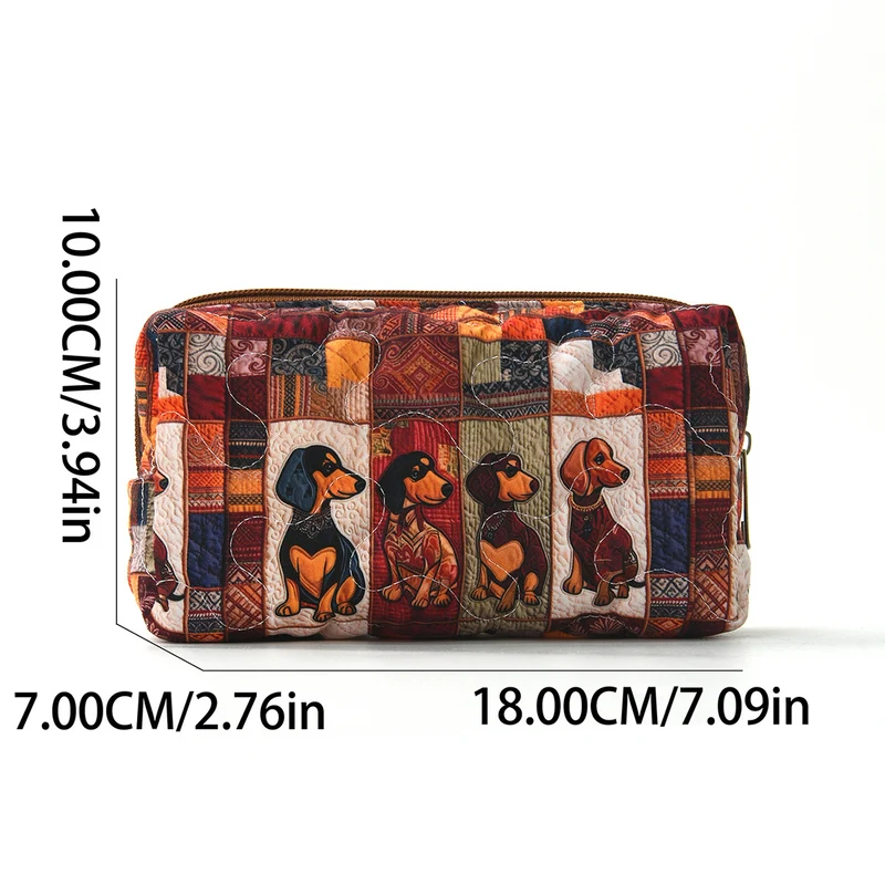 Kosmetiktasche mit buntem Tiermotiv Skanto