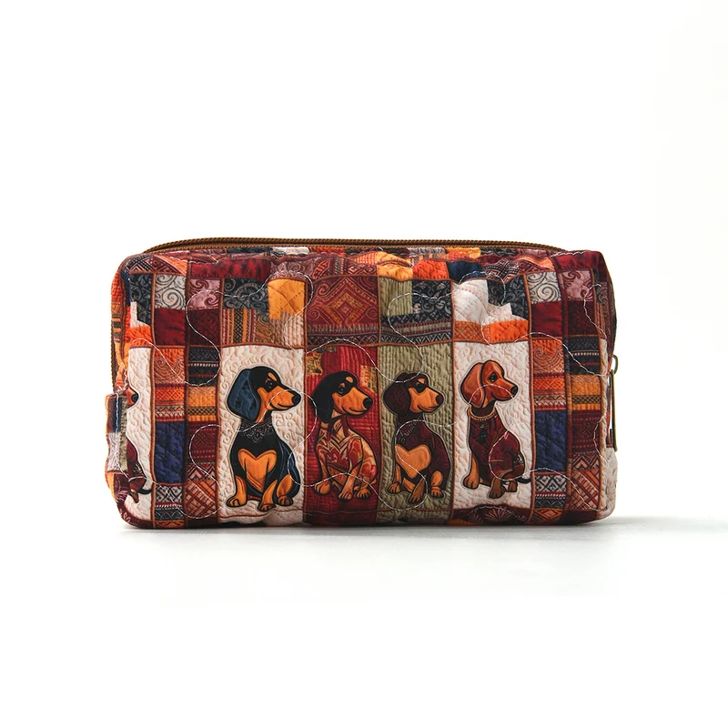 Kosmetiktasche mit buntem Tiermotiv Skanto