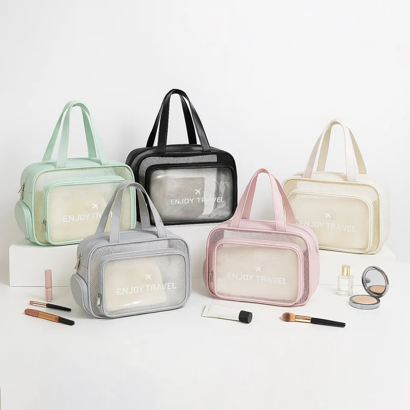 Transparente Reisetasche mit vielseitigen Fächern Skanto
