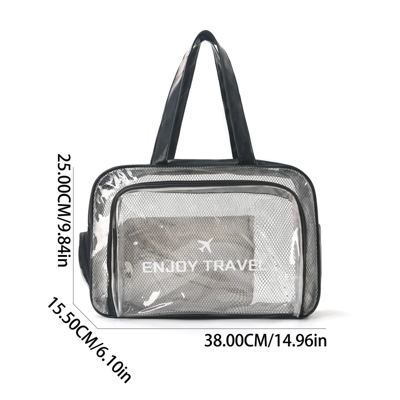 Transparente Reisetasche mit vielseitigen Fächern Skanto