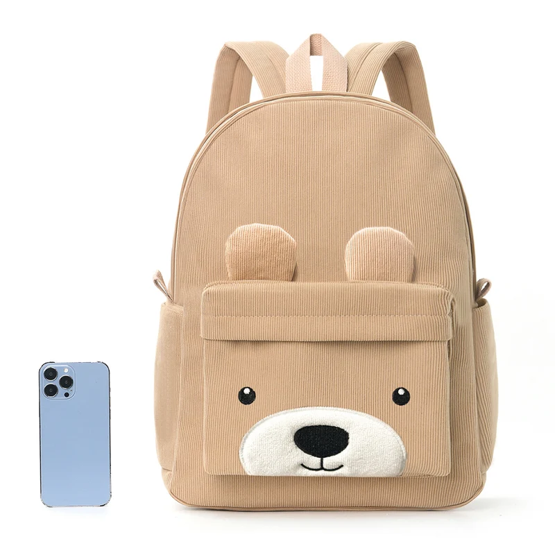 Kinderrucksack mit verspieltem Bärenmotiv Skanto