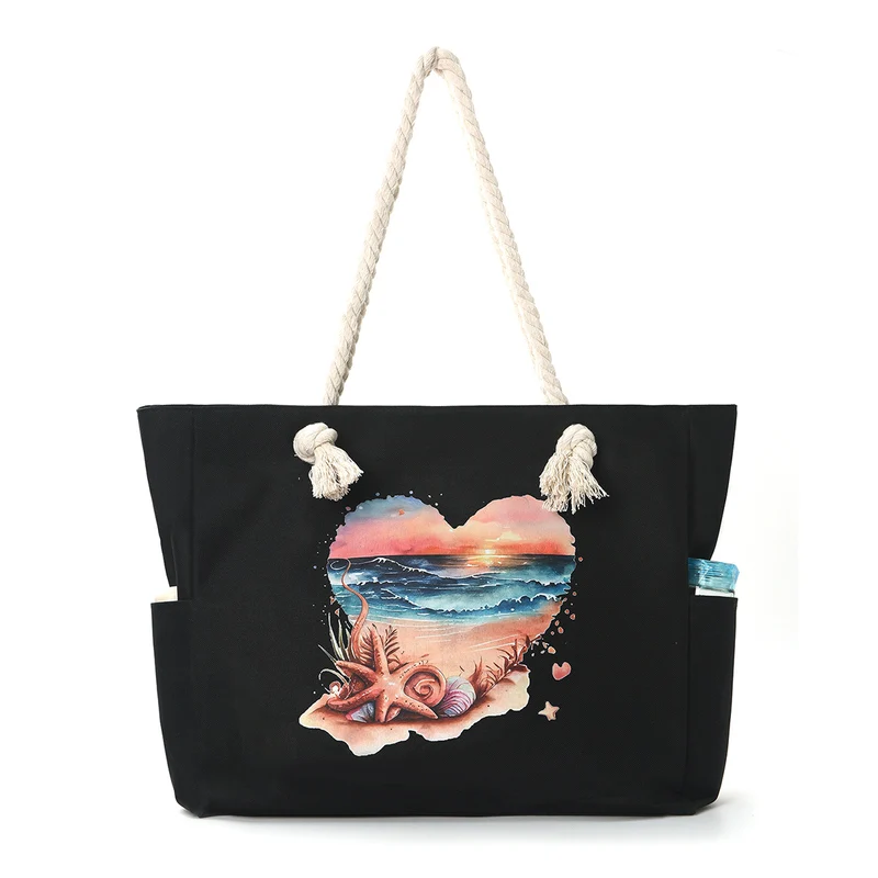 Strandtasche mit praktischen Seitentaschen und robustem Design Skanto