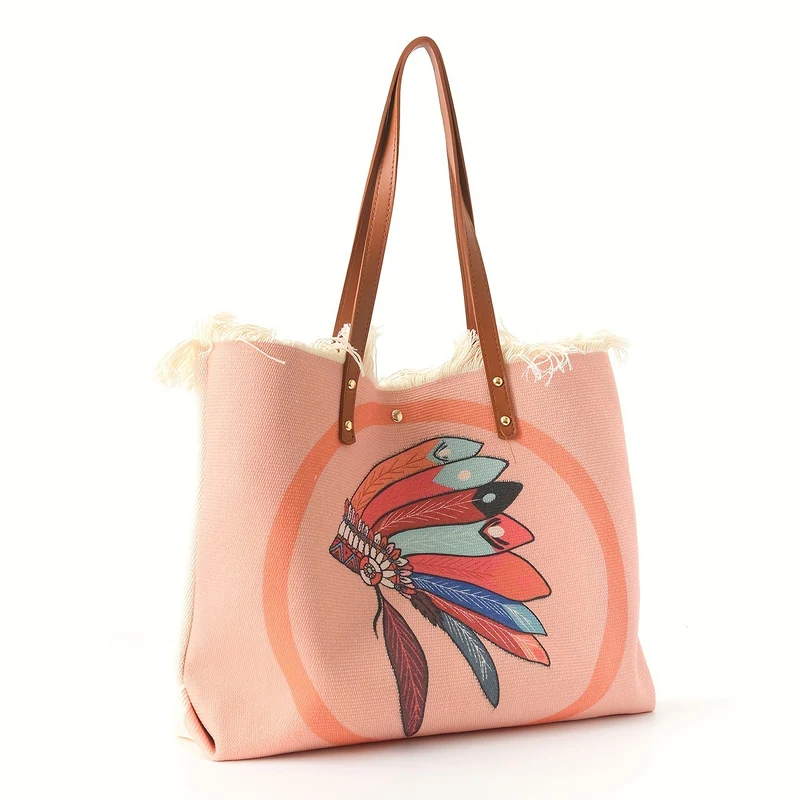 Strandtasche mit einzigartigem Federdesign Skanto