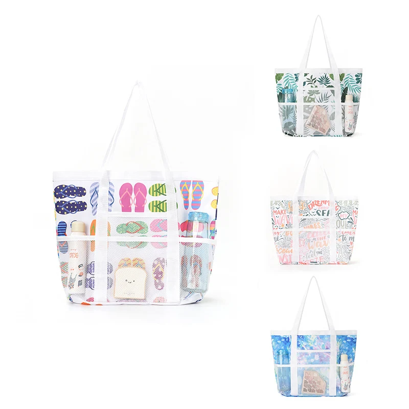Strandtasche mit transparentem Design und großem Fach Skanto