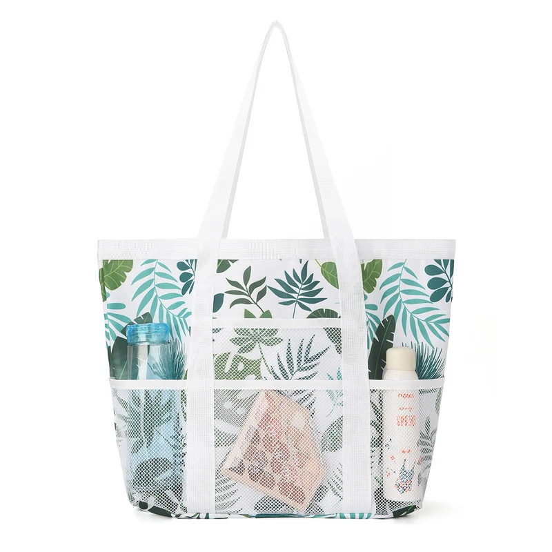 Strandtasche mit transparentem Design und großem Fach Skanto