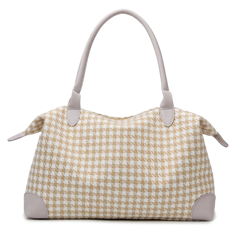 Moderne Handtasche im zeitlosen Hahnentrittmuster Skanto