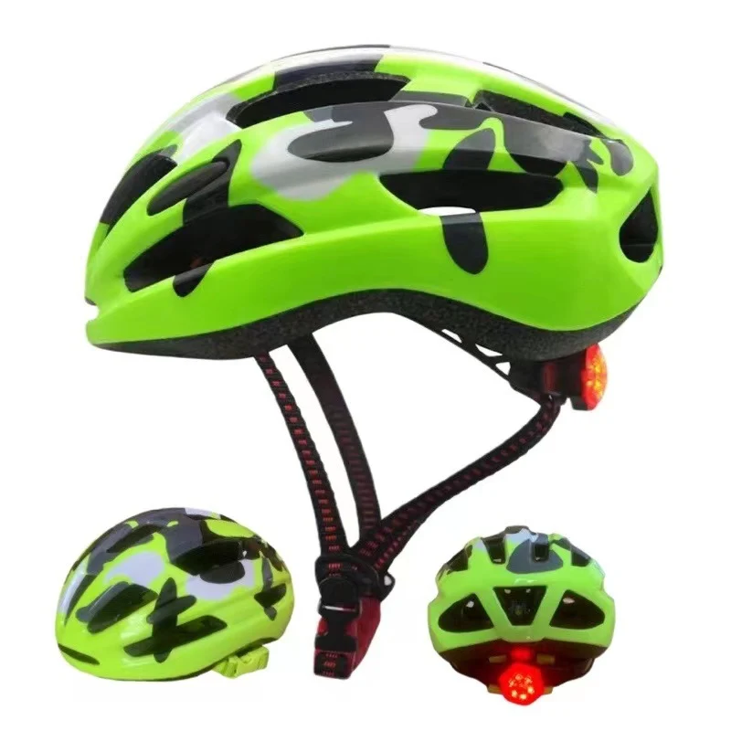 Sichtbarer Fahrradhelm mit LED-Licht Skanto