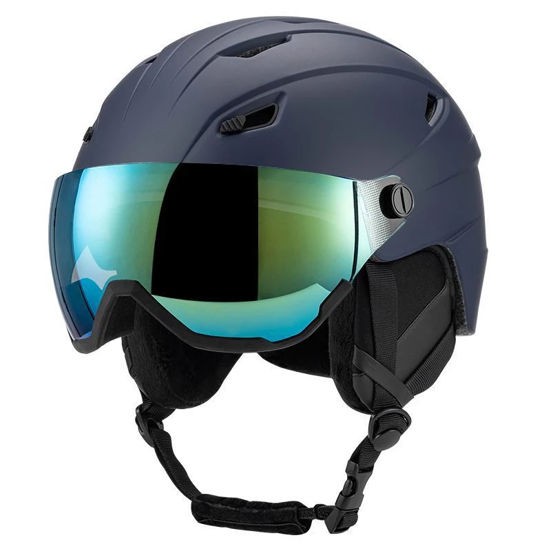Schneesporthelm mit integriertem Visier Skanto