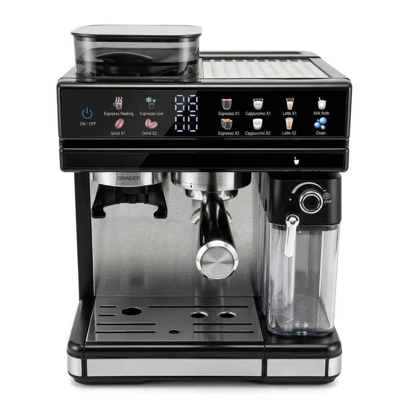 Espressomaschine mit integriertem Mahlwerk und präziser Temperaturregelung Skanto