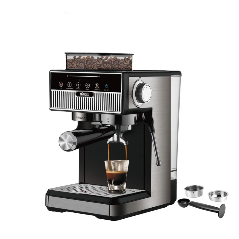Espressomaschine mit integriertem Mahlwerk und präzisen Temperatureinstellungen Skanto