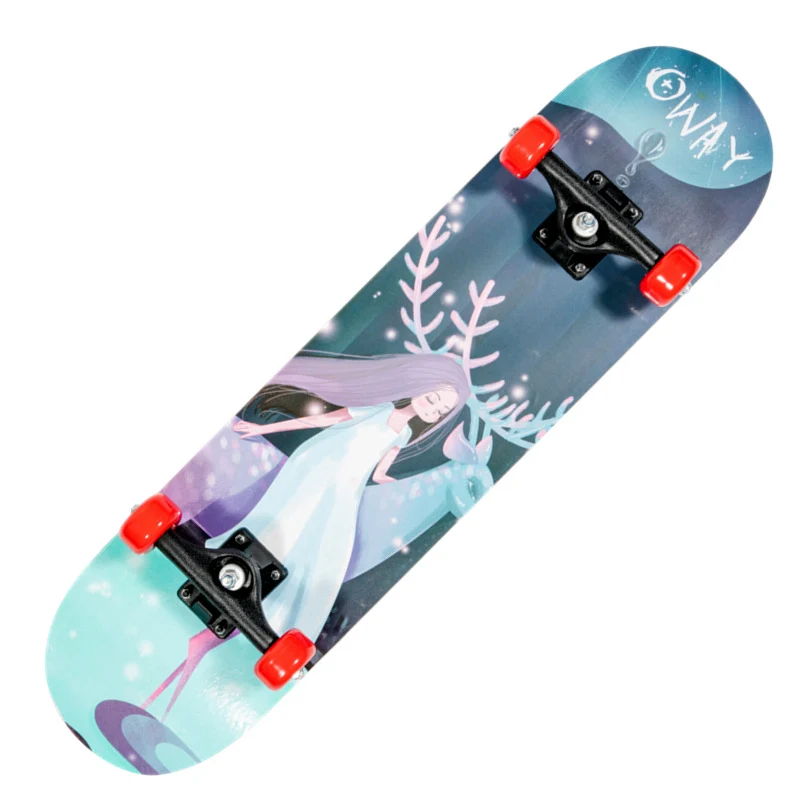 Skateboard mit Drachengrafik Skanto