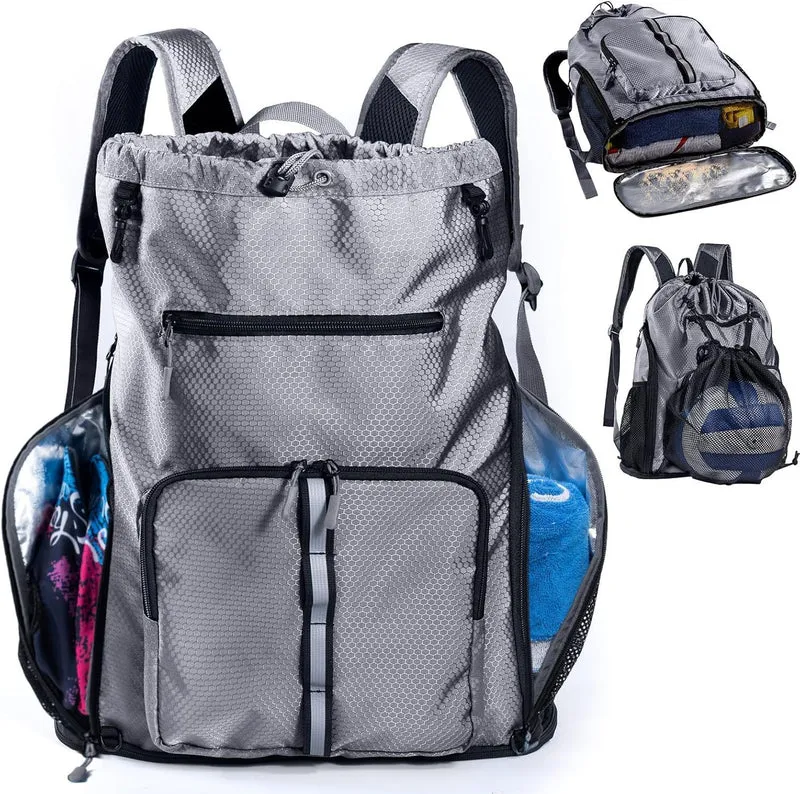 Multifunktionaler Freizeitrucksack mit speziellen Taschen für Handtücher und Sportausrüstung Skanto