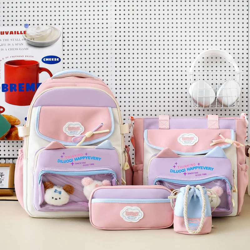 Multifunktionales 5-teiliges Schulrucksack-Organizer-Set Skanto
