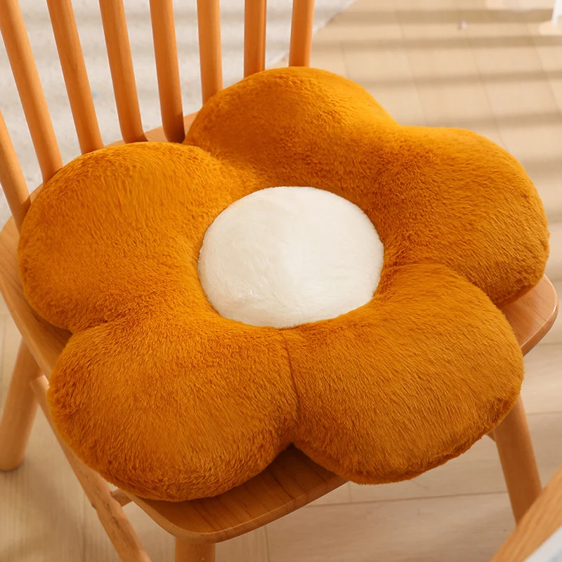 Plüsch-Sitzkissen in Blumenform Skanto
