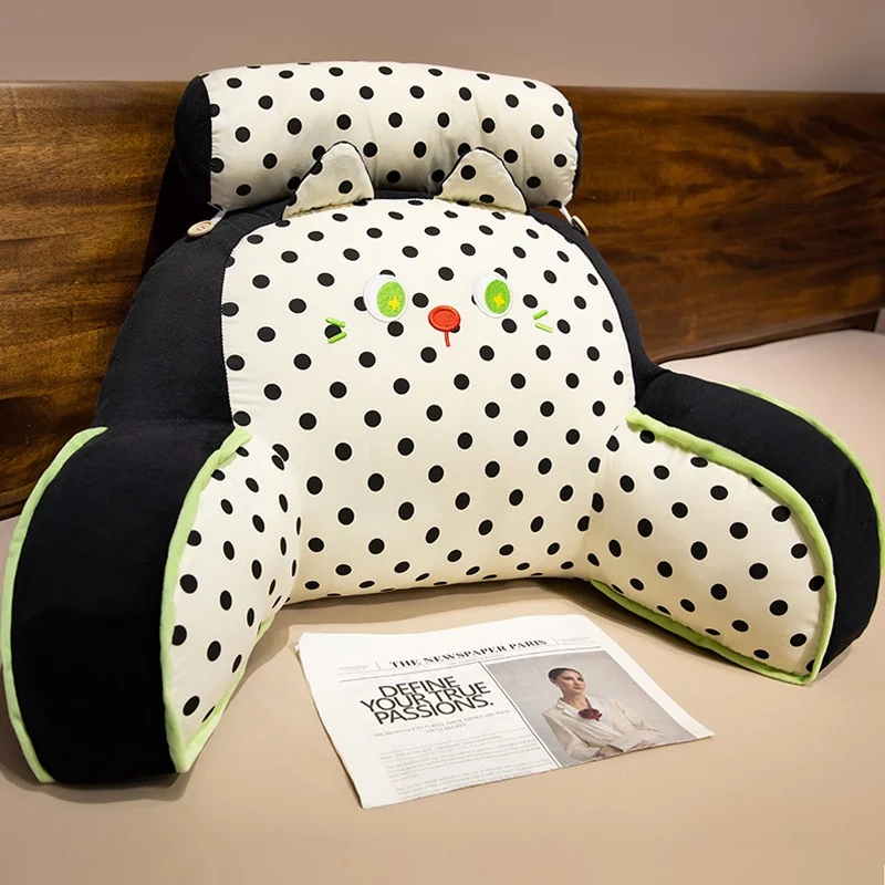 Plüsch-Rückenstützkissen mit Katzen-Design Skanto