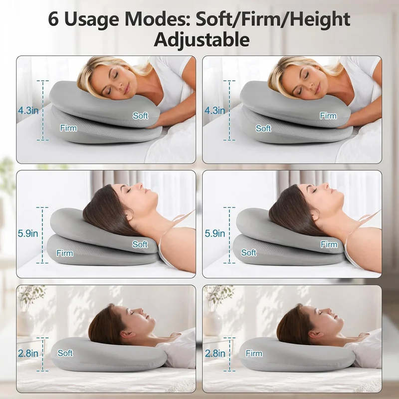 Ergonomisches und anpassungsfähiges Nackenkissen Skanto