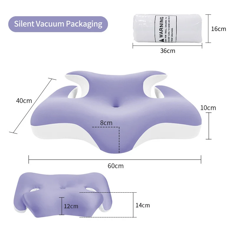 Ergonomisches Nacken- und Schulterkissen mit kühlender Geloberfläche Skanto
