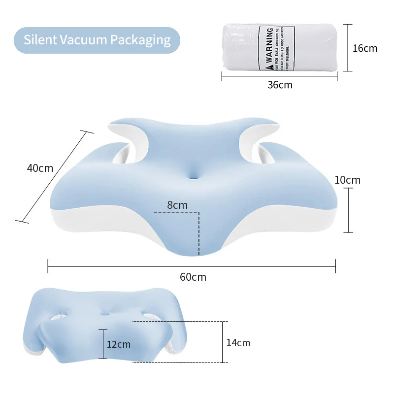Ergonomisches Nacken- und Schulterkissen mit kühlender Geloberfläche Skanto