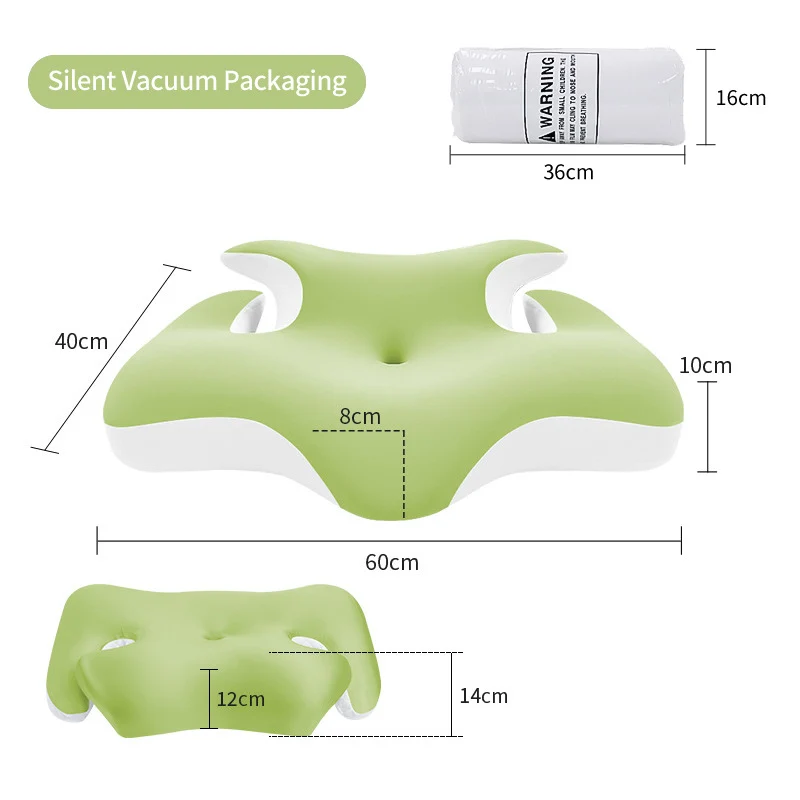 Ergonomisches Nacken- und Schulterkissen mit kühlender Geloberfläche Skanto