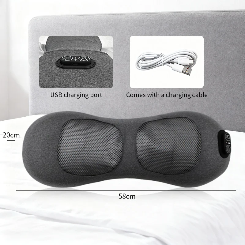 Ergonomisches Massagekissen mit integrierter USB-Ladefunktion Skanto