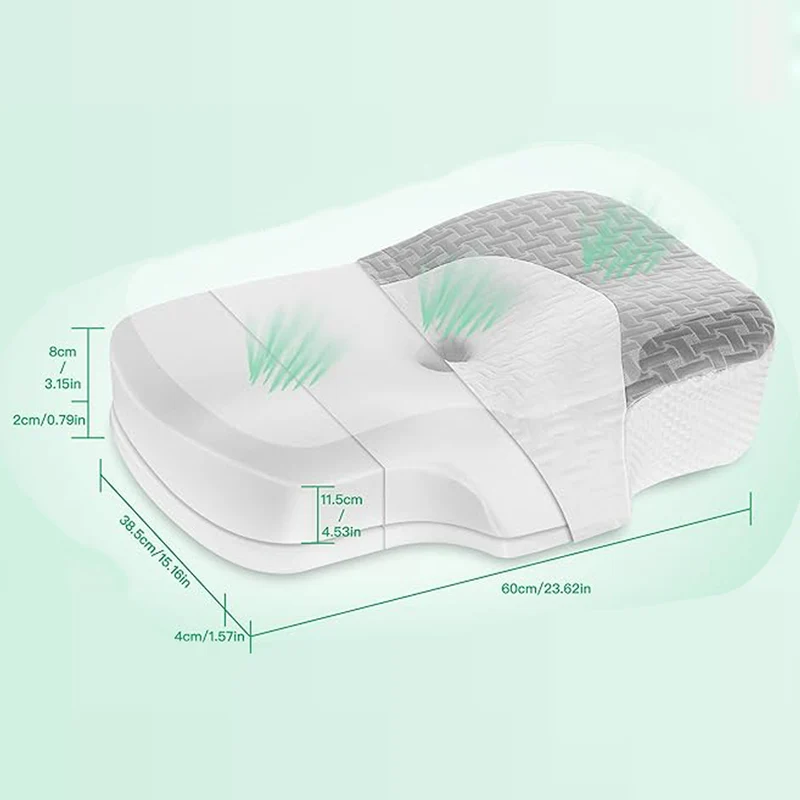 Ergonomisches Schlafkissen mit kühlender Gel-Füllung Skanto