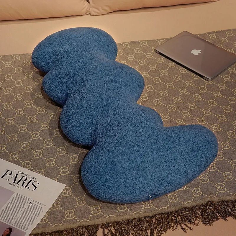 Ergonomisches Plüschkissen mit Wellendesign Skanto