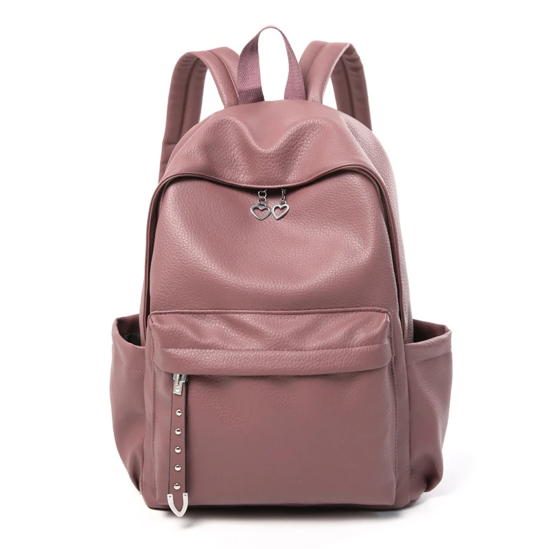 Moderner Rucksack aus strukturiertem Leder Skanto