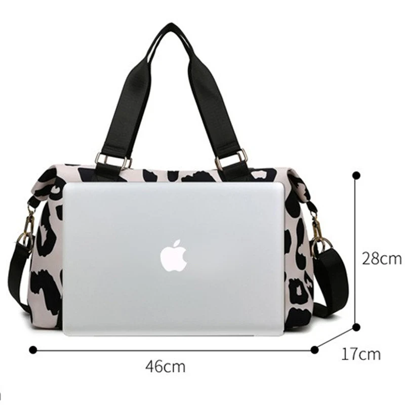 Sportliche Tote Bag mit elegantem Leopardenmuster Skanto
