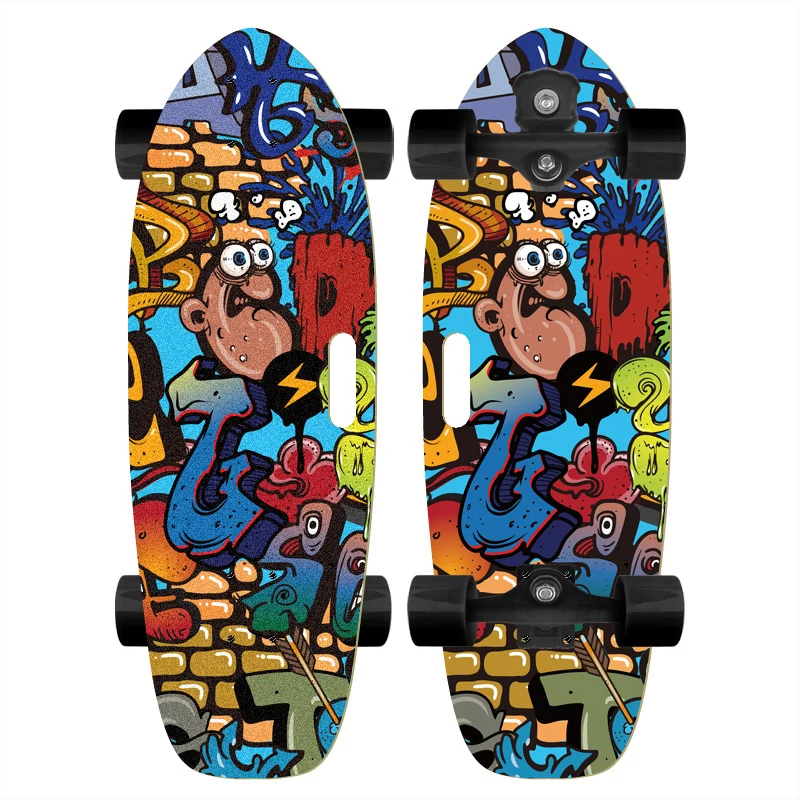 Skateboard mit individuellem Comic-Design Skanto