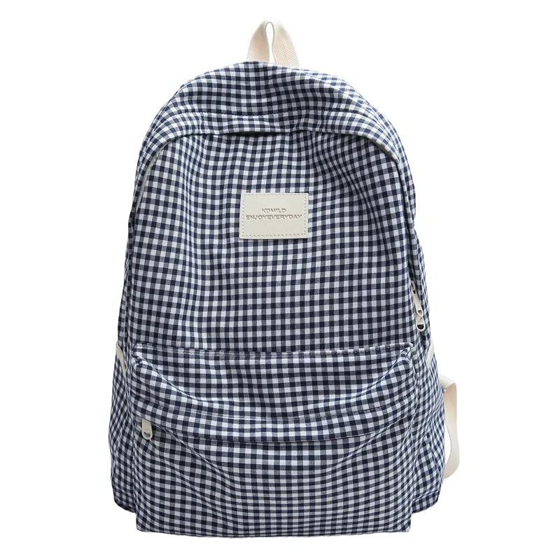 Lässiger Schulrucksack Skanto im Karodesign
