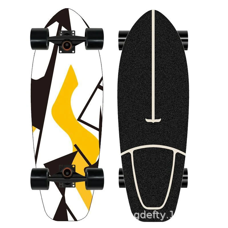 Skateboard Skanto mit künstlerischem Löwen-Design