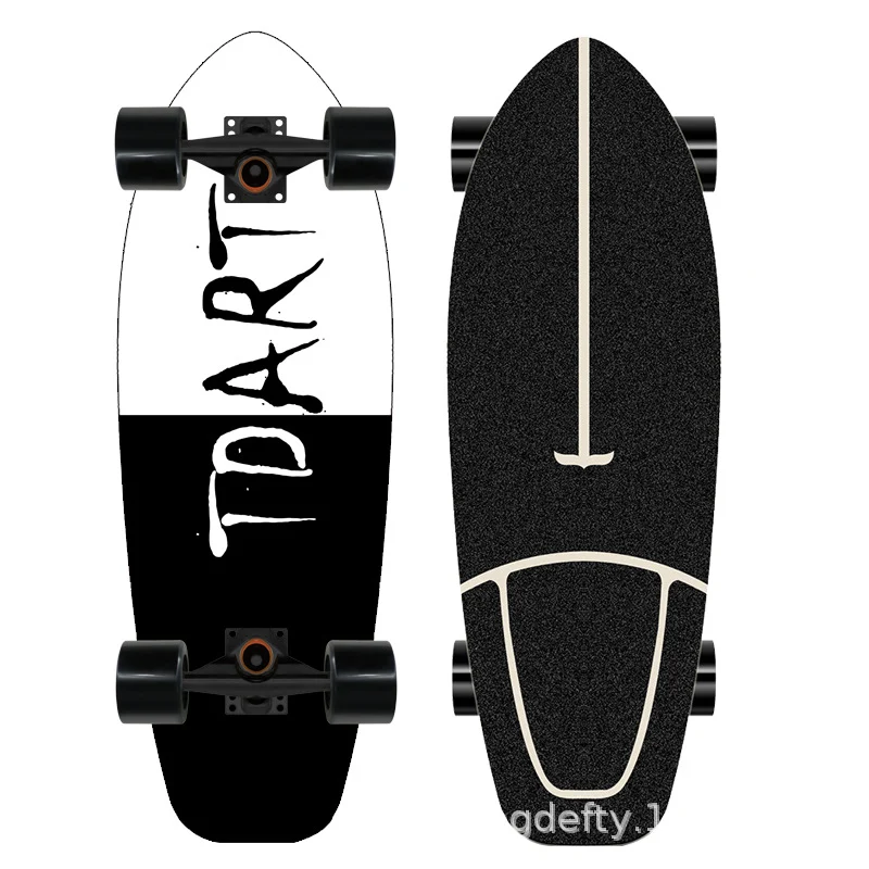 Skateboard Skanto mit künstlerischem Löwen-Design