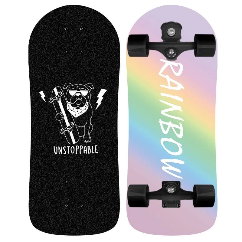 Skateboard Skanto mit Einhorn-Grafik