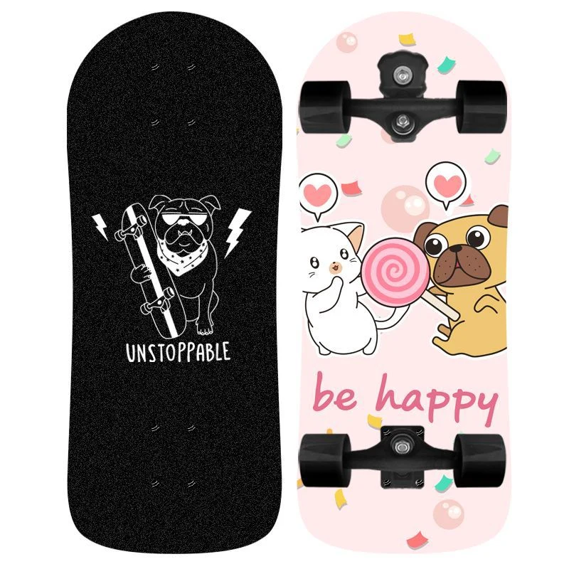 Skateboard Skanto mit Einhorn-Grafik