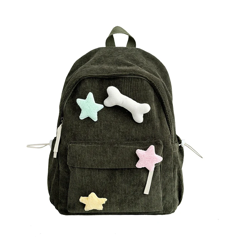 Niedlicher Cord-Schulrucksack Skanto