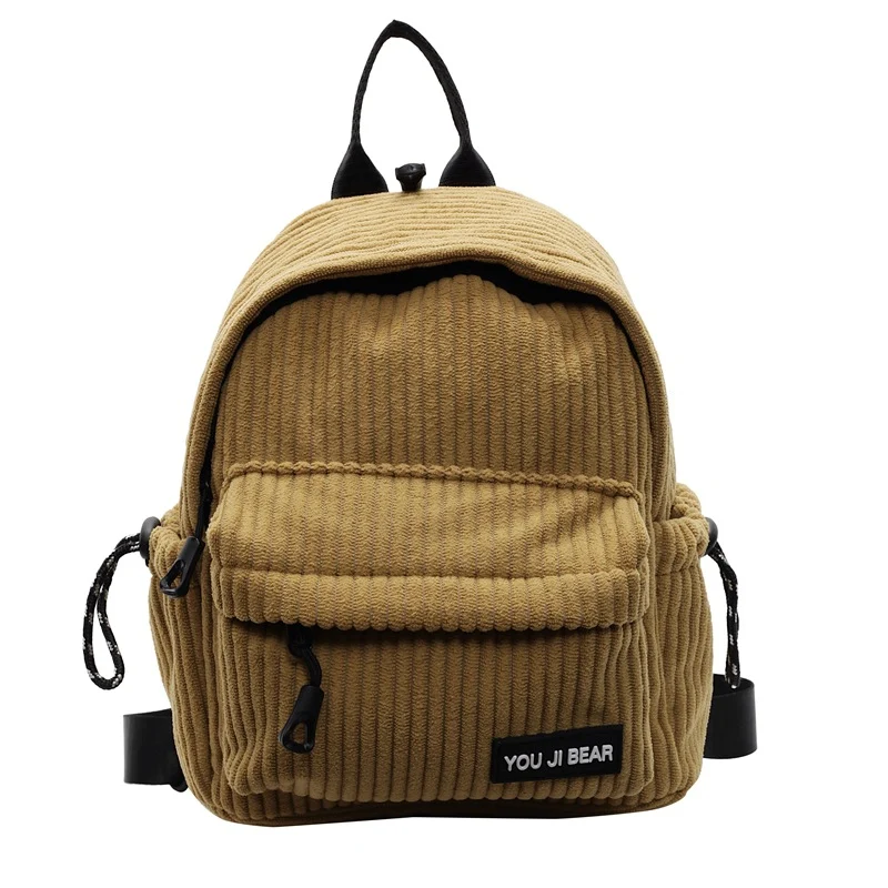 Kompakter Cord-Schulrucksack Skanto