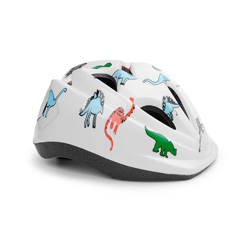 Fahrradhelm für Kinder mit lustigem Dinosaurier-Lernmotiv Skanto