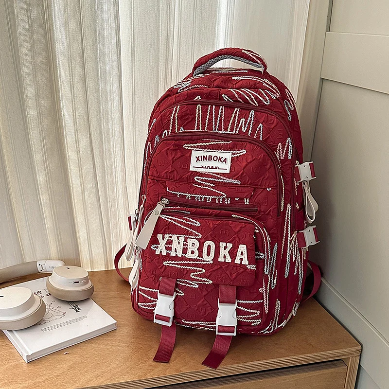 Multifunktionaler gemusterter Schulrucksack Skanto