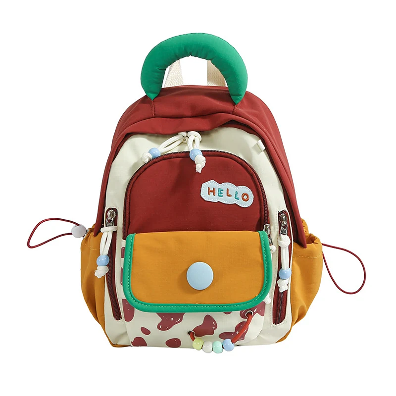 Kinderfreundlicher Schulrucksack mit verspielten Charakter-Motiven Skanto