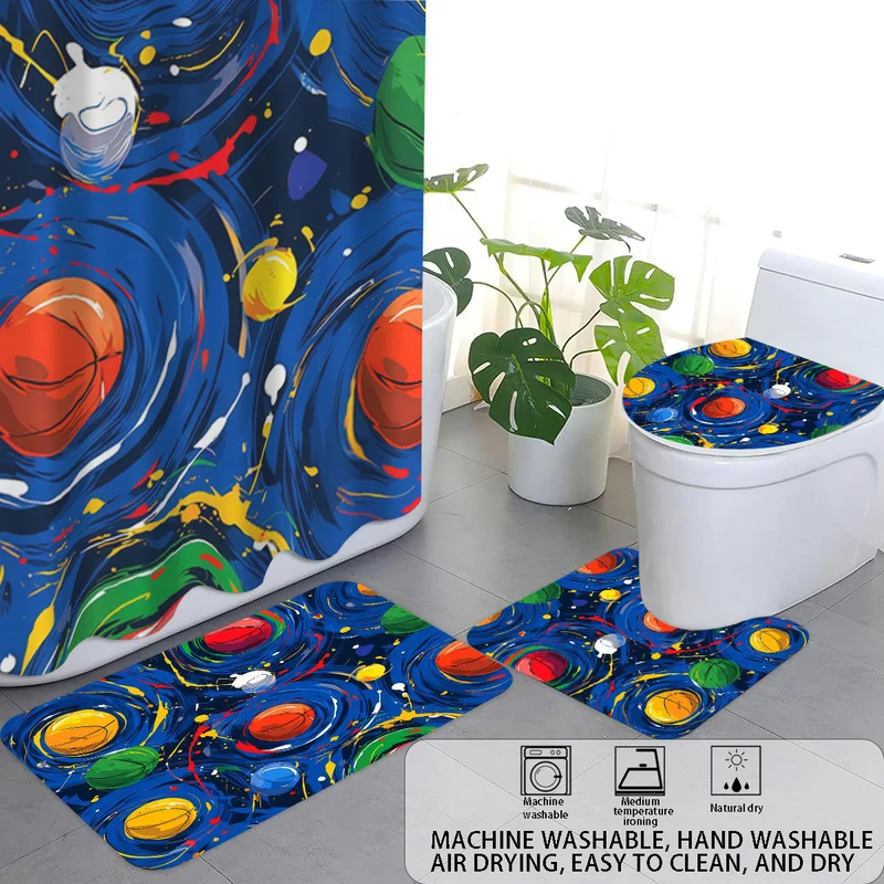 Badezimmer-Set im kreativen Universum-Design Skanto