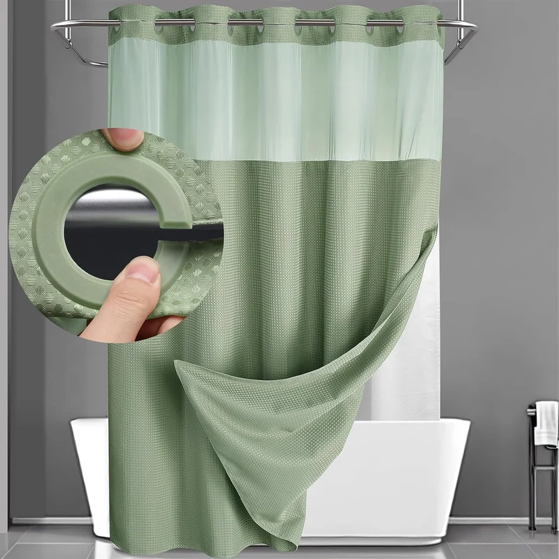 Duschvorhang mit strukturierter Webart Skanto