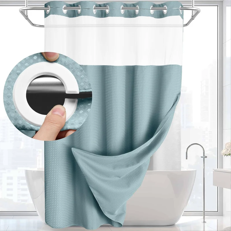 Duschvorhang mit strukturierter Webart Skanto