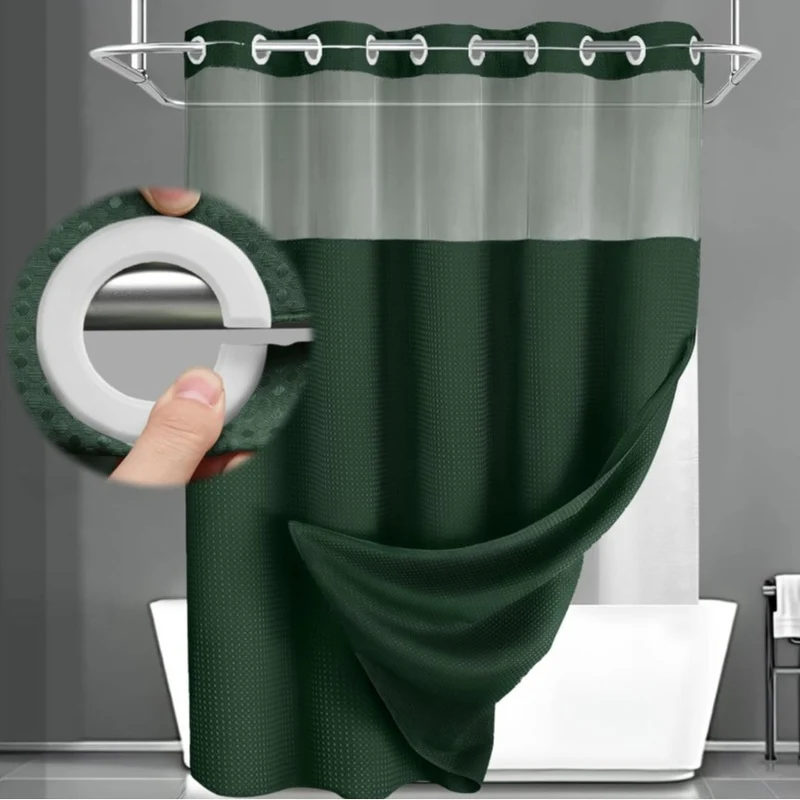 Duschvorhang mit strukturierter Webart Skanto