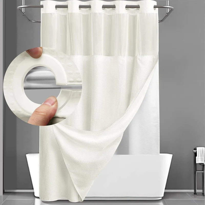 Duschvorhang mit strukturierter Webart Skanto