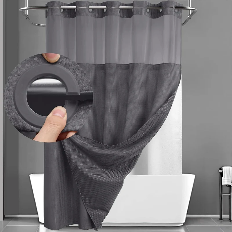 Duschvorhang mit strukturierter Webart Skanto